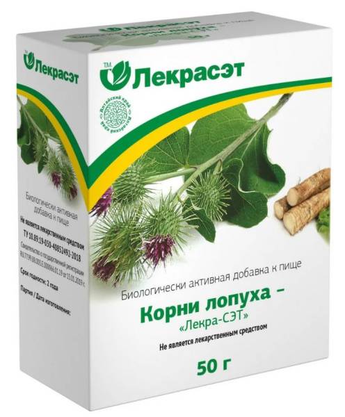 Лопух, корень, 50 г (Лекра-сэт) фотография